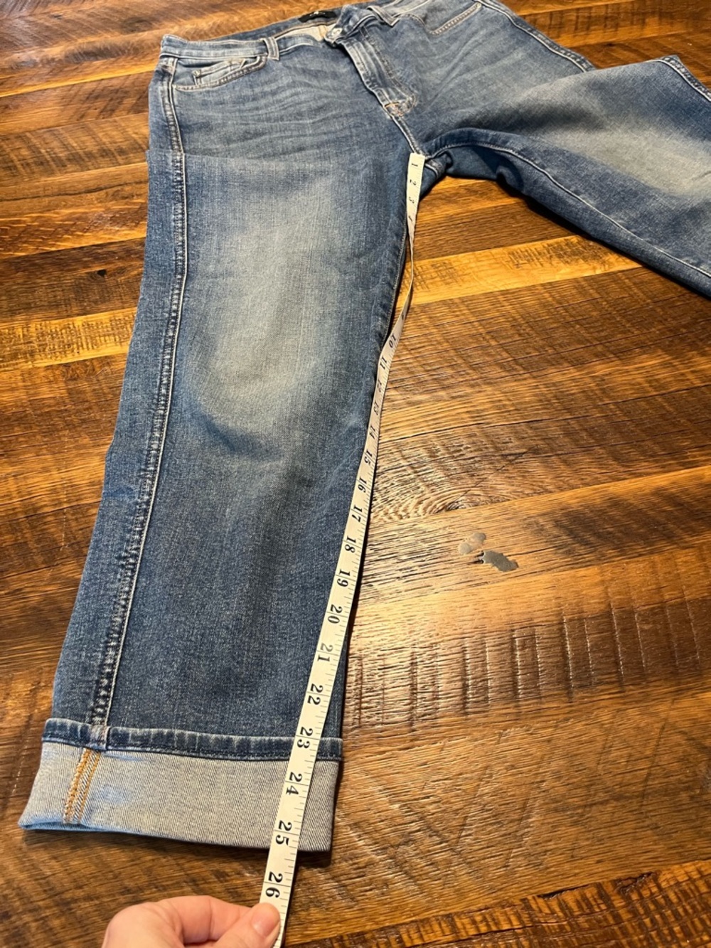 7 for All Mankind cropped jeans size 30 - Picture 3 of 8